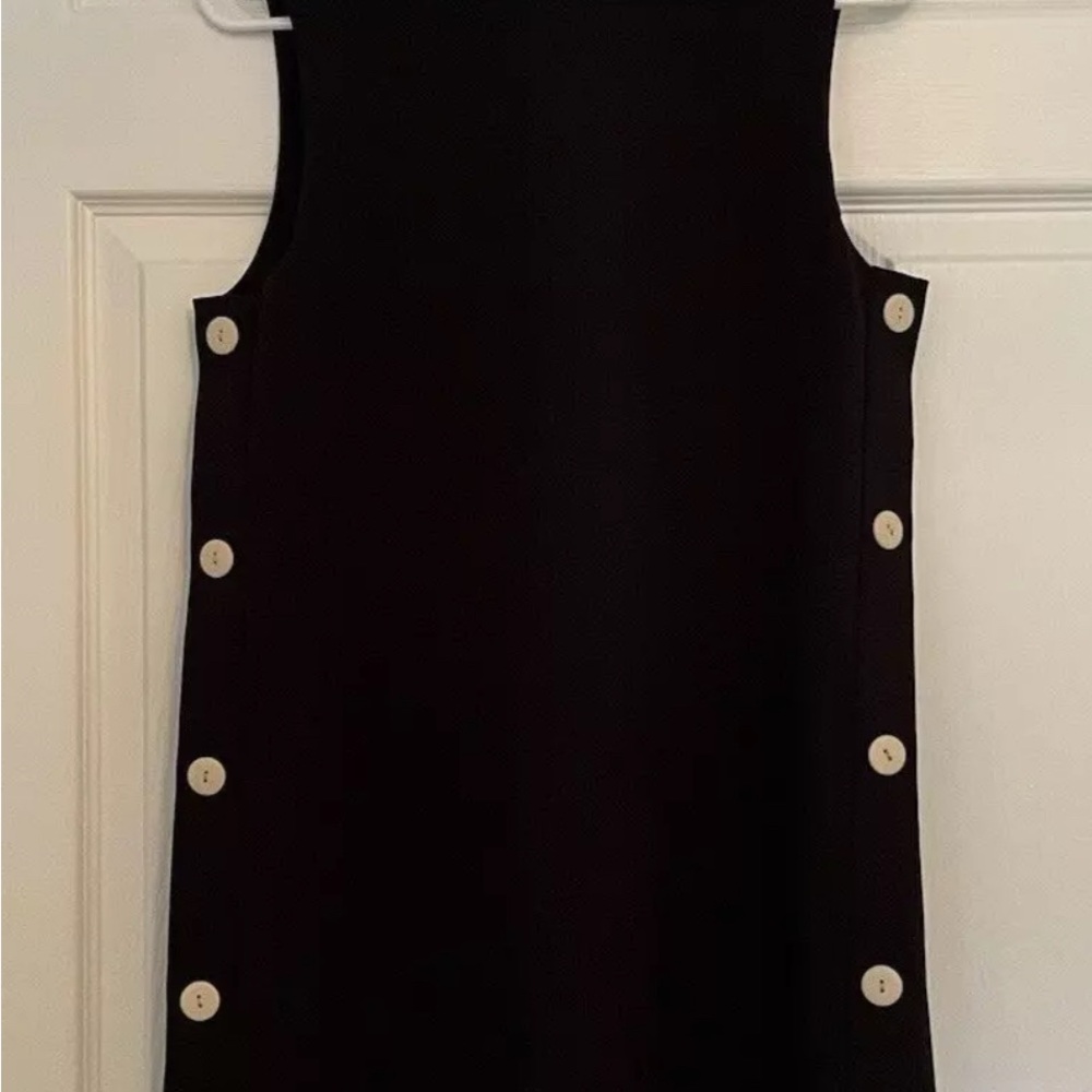 Alexis Libra - Black Sleeveless Button-Side Dress - Picture 2 of 6